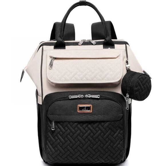 Diaper Bag‎ Backpack Large Bags Changing Pad and Stroller Straps Mom Baby - Picture 1 of 7